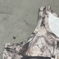 Camiseta sin Mangas con Patrón de Camuflaje Desértico, de Alta Calidad, con Parche de Goma Personalizado, para Caza al Aire Libre
