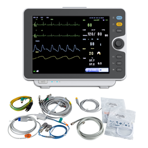 China Wholesale Dog Veterinary Patient Monitor 12-inch Color TFT Screen WiFi <strong>Connectivity</strong> 8000 NIBP Measurements for Hospitals - Product Image 4