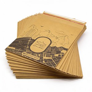 Busta per <span class=keywords><strong>buste</strong></span> <span class=keywords><strong>A4</strong></span> A5 in cartone duro kraft marrone - Product Image 1