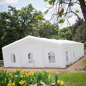 Tente gonflable géante de haute qualité en PVC blanc écologique pour mariages, banquets, rassemblements religieux, fêtes géantes, château à louer - Product Image 3