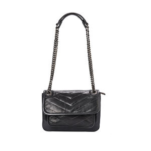 2026 Vintage Cowhide <b>Leather</b> <b>Messenger</b> <b>Bag</b> for Women Large Capacity Single Shoulder Crossbody Fashionable Wandering Chain New - Product Image 5