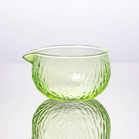 ESTICK Bol à matcha en verre coloré, bol à thé japonais, peint à la main, verrerie résistante à la chaleur, accessoire de thé en boîte pour la maison