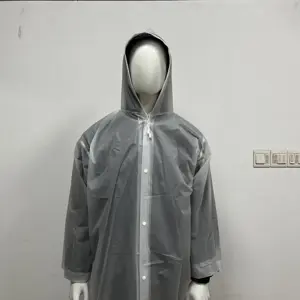 Capa de chuva unicamolear impermeável para homens e mulheres, casaco de chuva em TPU transparente de poliéster, capa de chuva para mulheres e senhoras, com 1000 peças baratas