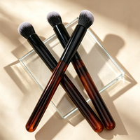 Pinceaux de maquillage écologiques en acétate pour correcteur et illuminateur, synthétiques de qualité supérieure, avec logo personnalisé, usine OEM et ODM
