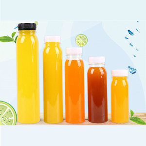 transparent pet 350ml cold brew coffee plastic square juice drink smoothie disposable bottle