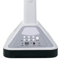 Ventilateur de table multifonctionnel HELIOS 16 pouces, rechargeable, alimenté par énergie solaire, AC et DC, avec batterie au lithium, 3 vitesses, autonomie de 12 heures