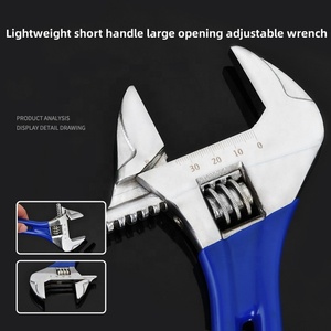 Nhà máy ngắn xử lý phòng tắm có thể điều chỉnh cờ lê 6 ''8'' 10 ''12'' lớn mở duy nhất sử dụng Dip nhựa cờ lê - Product Image 2