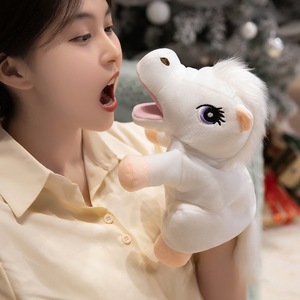 Giá Rẻ Giá Ngựa Tay Con Rối Đồ Chơi Sang Trọng Vui Vẻ Thú Nhồi Bông Đồ Chơi Động Vật Búp Bê Phiên Bản Giới Hạn Tương Tác Loại Động Vật Sang Trọng Đồ Chơi - Product Image 2