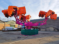 Attractions de parc d'attractions, manèges électriques pour enfants, manège Energy Storm Claw