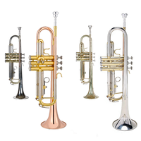 China Factory Direct Sales Cheap Wholesale High Quality Performance Bb Key Gold Musical Trumpet