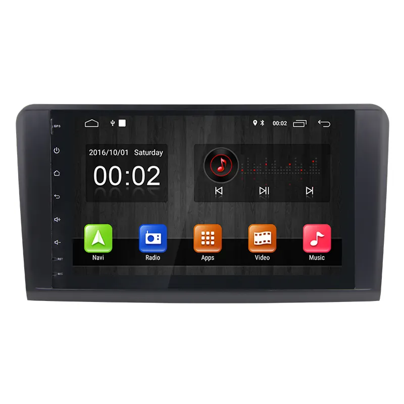 Autoradio Android 8.1, écran tactile 9 ", WiFi 3G, Navigation GPS, DAB, TPMS, OBD, pour voiture Ben z, classe ML, W164, X164