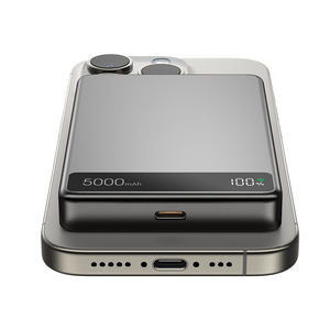 2025 nuevo producto 3 en 1 cargador portátil magnético pantalla Digital 3 en 1 funda de batería inalámbrica para <span class=keywords><strong>iPhone</strong></span> 16 + reloj + auriculares - Product Image 5