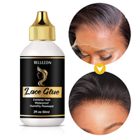 Lem Wig emas tahan air 60ml, lem renda kekuatan ekstra genggam depan tahan air