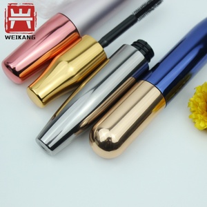 Emballage de tube de mascara en aluminium et plastique, flacon de mascara en aluminium rechargeable avec brosse - Product Image 2