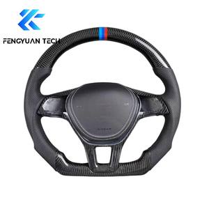 Volante de Fibra de Carbono para vw Bora Jetti Golf 7 R Line Mk7 gti Audi A3 8V S3 8s 2012 2013 2014 2015 2016 2017 <span class=keywords><strong>2018</strong></span> 2019 - Product Image 1