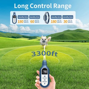 2026 New Remote <b>Dog</b> Training <b>Collar</b> 3300ft Long Range 3 Modes Beep Vibration Shock USB Fast Charge 180 Days Standby Waterproof - Product Image 4