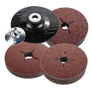 Satc 115Mm Stalen Papier Slijpvezel Zand Schijf Kruissleuf Fitting Voor Haakse Slijper Voor Metalen Toepassing - Product Image 4