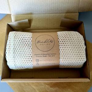 Bolsas de malla gruesa de algodón orgánico, productos personalizados, conjunto de 3 unidades, <span class=keywords><strong>2022</strong></span> - Product Image 6