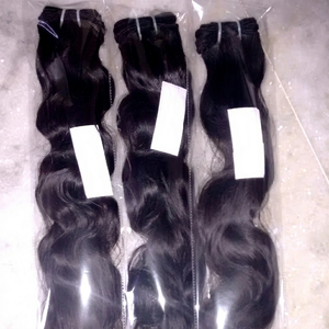 Good Quality Indian Remy Raw Hair Weaving 100% Unprocessed Virgin Remy Human Hair <b>Machine</b> Double Weft Best Hair Extension - Product Image 1