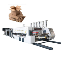 Máquina Plegadora, Encoladora y Cosedora de Cajas de Cartón Corrugado Industrial Moderna ZH-FFG, Plegadora, Encoladora y Empacadora Flexo en Línea
