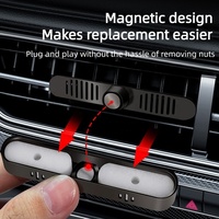 Diffuseur d'aromathérapie magnétique rechargeable pour grille d'aération de voiture, parfum naturel pour l'intérieur de la voiture
