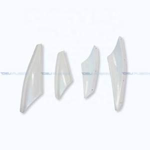 For 2008-2016 Mitsubishi Lancer Evolution X EVO 10 CZ4A FRP VRS Style Front Bumper Canard Splitter Fins Body <b>Kit</b> - Product Image 3