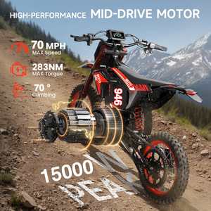 19"/16" Dirt <b>Bike</b> Powerful 15000W Motor Top Speed 110km/h With <b>72V</b> 31.5Ah <b>Battery</b> IPX6 Waterproof <b>E</b>-<b>bike</b> Adult - Product Image 3
