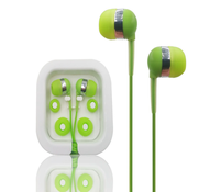 Earphone kabel warna warni 3.5mm, Headset penerbangan sekali pakai untuk olahraga musik Stereo dengan Bass