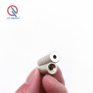 Aimant rond perforé m3/D6mm, 1 pièce, trou 10x4, pour rideau magnétique puissant, boucle, trou rond - Product Image 3