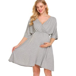 Vestiti di maternità di modo all'ingrosso <span class=keywords><strong>per</strong></span> il vestito di maternità modale delle <span class=keywords><strong>donne</strong></span> della camicia <span class=keywords><strong>da</strong></span> <span class=keywords><strong>notte</strong></span> incinta - Product Image 2