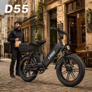 Bicicleta Eléctrica de Reparto D55 E-MTB con Autonomía de 240 km y Batería Personalizada para Transporte de Comida y Paquetes - Product Image 1