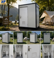 Baño Móvil Exterior Moderno Personalizable con Lavabo, Ducha y Estructura de Panel Sándwich Móvil Disponible para la Venta