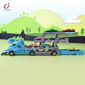 Chengji – voiture à friction coulissante, jouet pliable, lanceur de déformation, stockage, transport de dinosaures, <span class=keywords><strong>camion</strong></span> <span class=keywords><strong>transporteur</strong></span> - Product Image 4