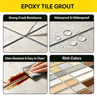 Mortier époxy OEM pour carrelage, résistant aux taches, aux moisissures et aux décolorations
