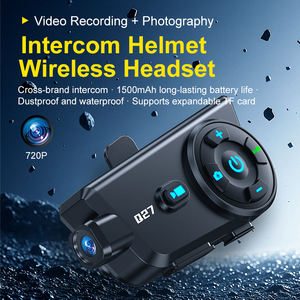 Cámara para casco Q27 con Bluetooth, intercomunicador y grabadora para cascos de motocicleta, con cámara de 720p - Product Image 5