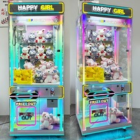 Mini machine à griffes bon marché Petite machine de jeu d'arcade Machine de grue à griffes à jetons avec lecteur de carte d'accepteur de pièces de monnaie