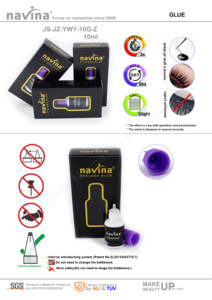 <span class=keywords><strong>Pegamento</strong></span> para Extensiones de <span class=keywords><strong>Pestañas</strong></span> <span class=keywords><strong>Navina</strong></span> al por Mayor, 10 ml, Líquido, Sin Alcohol, Resistente al Agua, con Fórmula de Secado Rápido y Fijación Fuerte - Product Image 5