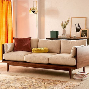 Rahat Modern tasarımlar ev mobilya seti <span class=keywords><strong>3</strong></span> koltuk kumaşı kanepe oturma odası ahşap kesit kanepe - Product Image 1