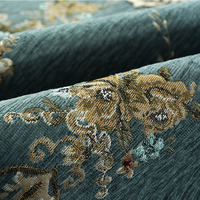 Housse de Canapé Épaissie Entièrement Couverte Motif Imprimé Vintage en Polyester Style Européen Coussin de Canapé Antidérapant Universel Quatre Saisons