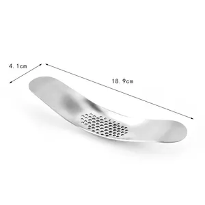 Zenidoo Stainless Steel Garlic <b>Press</b> Crusher Manual Garlic Mincer Easy Clean Sustainable Multifunction Tool <b>Fruit</b> Vegetable - Product Image 6