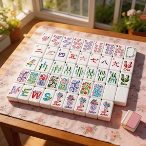 Authentic Luxury Foldable 4-Layer Mahjong Set 160 Tiles Eco-Friendly Portable High Quality Acrylic OEM American <b>Entertainment</b> - Product Image 4