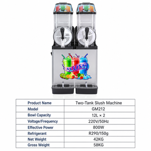 เครื่องทำน้ำแข็งปั่นแบบถังคู่ ความจุสูง UNITECH พร้อมแผงควบคุมอัจฉริยะ สำหรับร้านอาหารและคาเฟ่ - Product Image 5