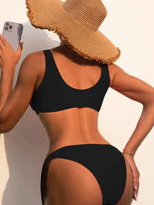 Costumi <span class=keywords><strong>da</strong></span> bagno YWCS-6445 in tessuto riciclato <span class=keywords><strong>da</strong></span> donna sexy interi pezzi di design beachwear stile nappine costumi <span class=keywords><strong>da</strong></span> bagno - Product Image 4
