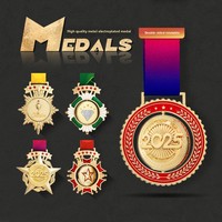 Médaille de trophée personnalisée en verre cristal créatif, or, pour la course, commémorative, badge de basketball, imprimé en couleur