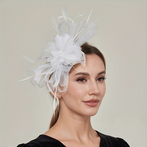 Diademas de Lujo Coloridas para Mujer, Accesorios de Pelo Elegantes, Lazos, Fascinators, Pinzas Banana, Aros para el Cabello Hechos a Mano para Fiestas Nocturnas - Product Image 3