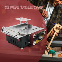 Mini-meuleuse de table domestique 2-en-1 avec ponceuse à bande 300W et dépoussiéreur intégré