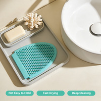 Éponge en silicone douce en nid d'abeille, brosse exfoliante pour le visage, forme ovale, pour adultes et enfants, sac de nettoyage facial