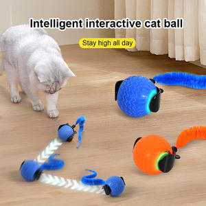 Akıllı Speedy kuyruk 2.0 interaktif silikon Pet oyuncak topu çevre dostu elektrikli haddeleme kedi oyuncak köpekler için Modern spor tarzı - Product Image 6