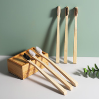 Brosse à dents en bambou biodégradable de bonne qualité Brosses à dents en bambou naturel avec poils d'huile de ricin