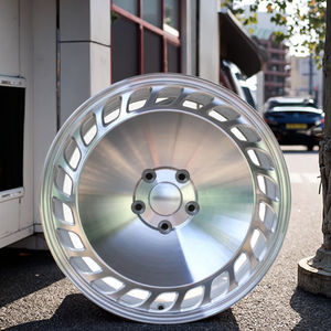 Roue en alliage d'aluminium de 17 pouces de conception de maille unique de haute qualité noir mat pour les voitures de <span class=keywords><strong>sport</strong></span> classiques 5x105mm PCD 40mm <span class=keywords><strong>ET</strong></span> roues de voiture - Product Image 1